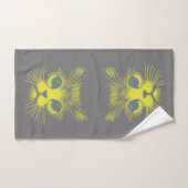 Lebhaftes Grünes Katzenauge Muster  Bad Handdoek (Handdoek)