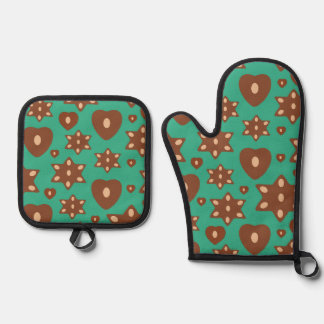 Lebkuchen mit Mandeln Ovenwant & Pannenlap Set