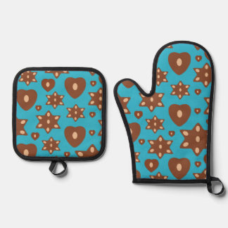 Lebkuchen mit Mandeln Ovenwant & Pannenlap Set
