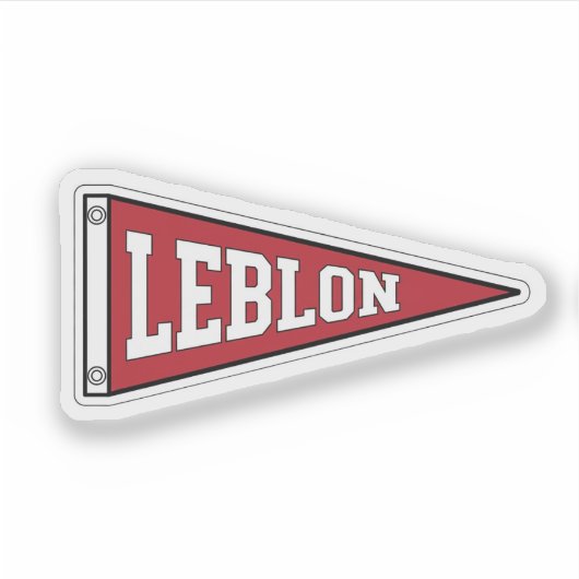Leblon, Rio de Janeiro wimpel Sticker (Voorkant)