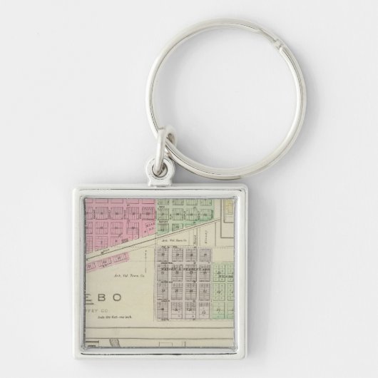 Lebo, LeRoy en Strawn, Kansas Sleutelhanger (Voorkant)
