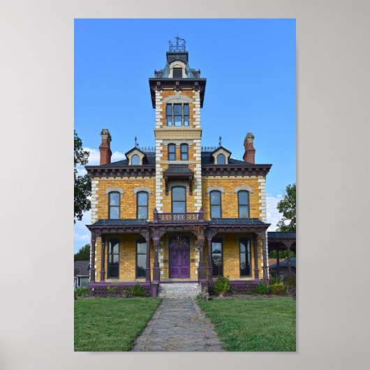 Lebold Mansion, Abilene, Kansas Poster (Voorkant)