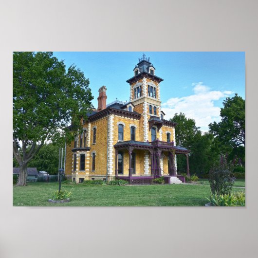 Lebold Mansion, Abilene, Kansas Poster (Voorkant)
