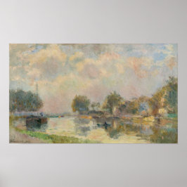 Lebourg - aan de rivieroever 1909 poster