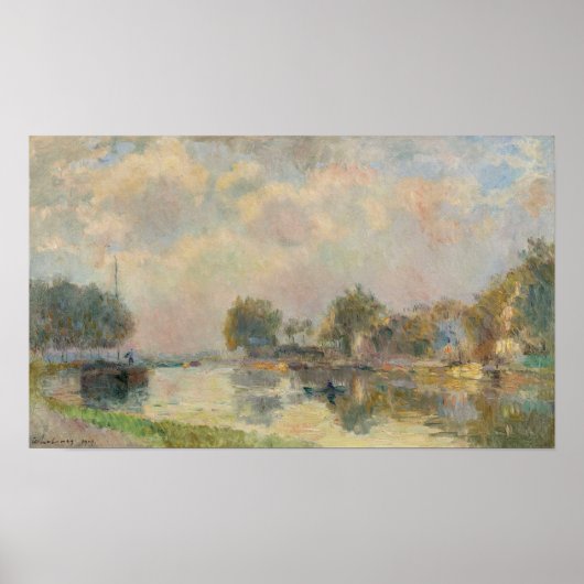 Lebourg - aan de rivieroever 1909 poster (Voorkant)