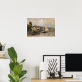 Lebourg - De Seine bij La Bouille omgeving van... Poster (Thuiskantoor)