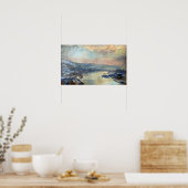 Lebourg - De Seine bij Rouen in de winters Poster (Keuken)