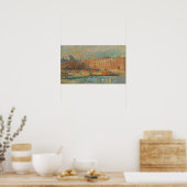 Lebourg - Het Louvre en de Pont des Arts Poster (Keuken)