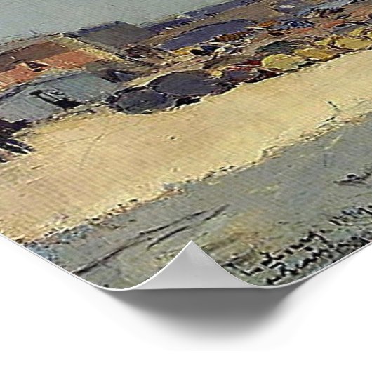 Lebourg - Notre Dame Parijs 1897 Poster (Hoek)