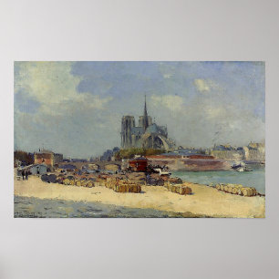 Lebourg - Notre Dame Parijs 1897 Poster