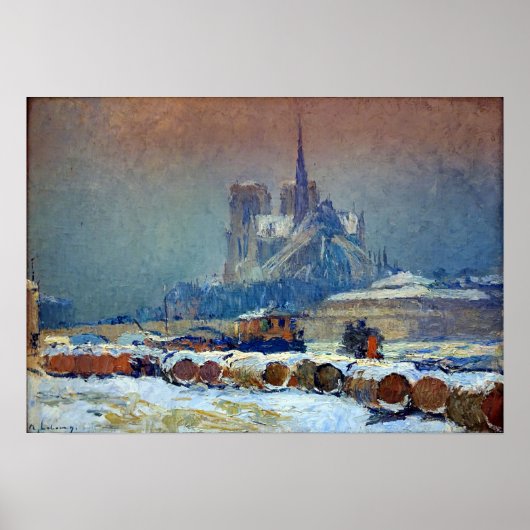 Lebourg - Notre Dame Parijs Poster (Voorkant)