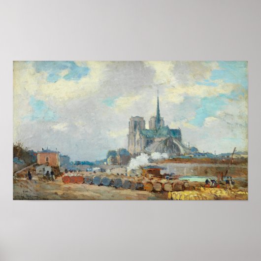 Lebourg - Parijs Notre Dame Poster (Voorkant)