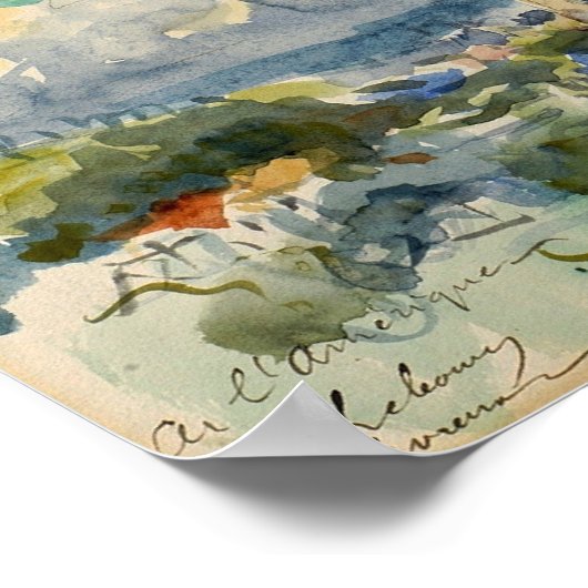 Lebourg - Schets van een dorp 1915 Poster (Hoek)