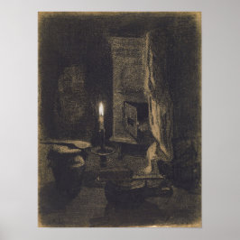 Lebourg - Stilleven met kaars Poster
