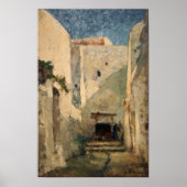 Lebourg - Straat in Algiers Poster (Voorkant)