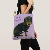 LeBron de Dachshund-Canvas tas (Dichtbij)