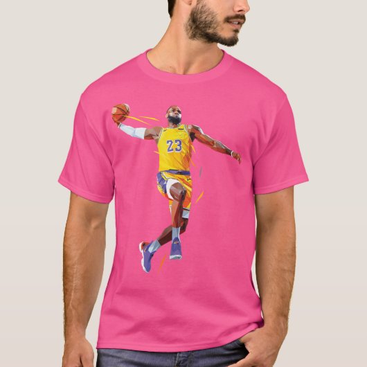 Lebron James Lowpoly T-shirt (Voorkant)