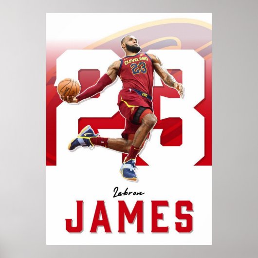 lebron james, nba, basketbal, king james, slam du poster (Voorkant)