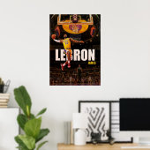 lebron james, nba, basketbal, king james, slam du poster (Thuiskantoor)