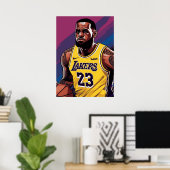LeBron James, NBA, basketbal, King James, Slam du Poster (Thuiskantoor)