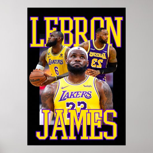 lebron james, nba, basketbal, king james, slam du poster (Voorkant)
