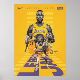 lebron james, nba, basketbal, king james, smash poster