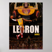 lebron james, nba, basketball, king james, slam du poster (Voorkant)