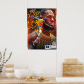 lebron james, nba, basketball, king james, slam du poster (Keuken)