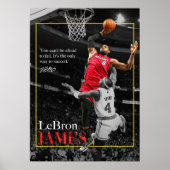 lebron james, nba, basketball, king james, slam du poster (Voorkant)