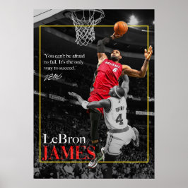 lebron james, nba, basketball, king james, slam du poster