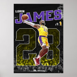 lebron james, nba, basketball, king james, slam du poster