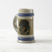 LeBron the Dachshund Beer Stein Bierpul (Voorkant links)