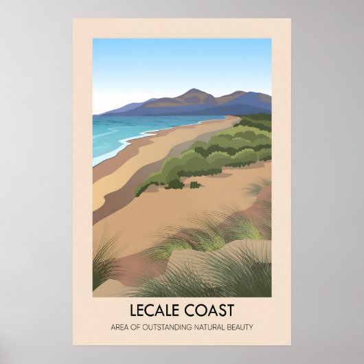 Lecale Coast AONB Reisposter Poster (Voorkant)
