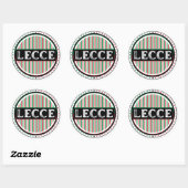 Lecce City Pride Embleem – Italiaanse identiteit Ronde Sticker (Vel)