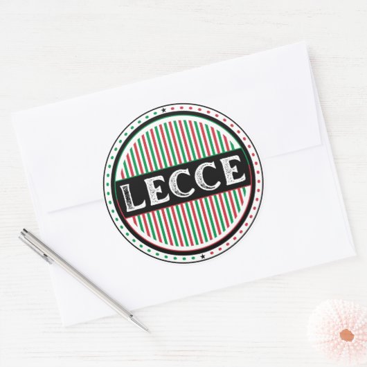 Lecce City Pride Emblem – Italian Identity Ronde Sticker (Envelop)