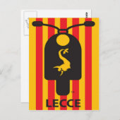 Lecce Scooter-Briefkaart Briefkaart (Voorkant / Achterkant)