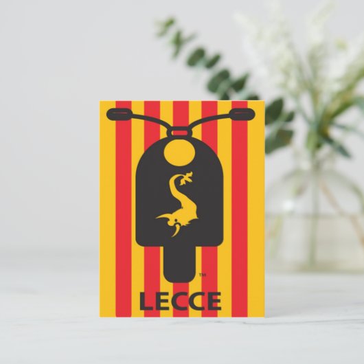 Lecce Scooter-Briefkaart Briefkaart (Staand voorkant)