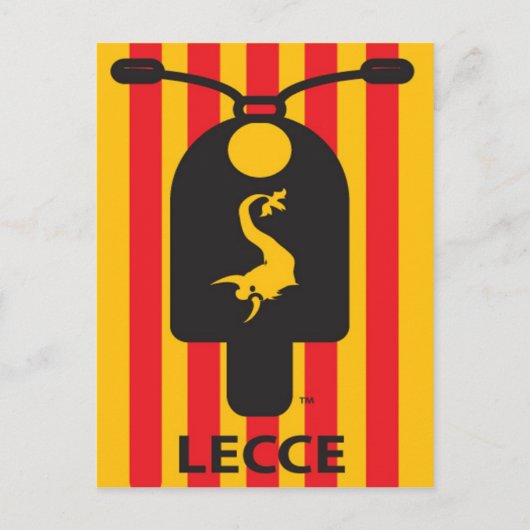 Lecce Scooter-Briefkaart Briefkaart (Voorkant)