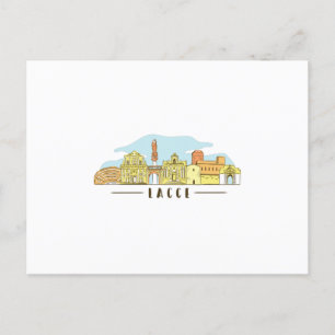 Lecce Skyline Briefkaart