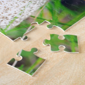 Leccinum op gras met slak legpuzzel (Zijkant)