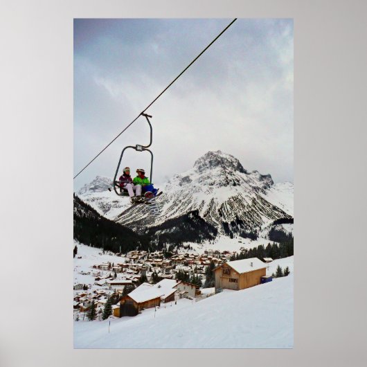 Lech am Arlberg Austrian Alps Austria Photo Print (Voorkant)