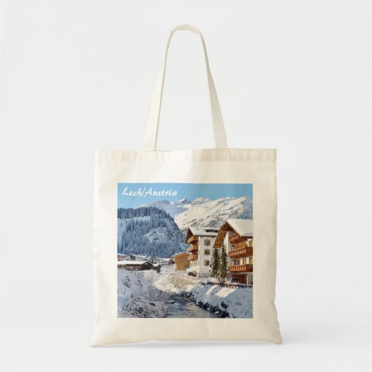 Lech am Arlberg in Austria Photo Souvenir Tote Bag (Voorkant)
