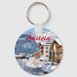 Lech am Arlberg in Oostenrijk in de Winter Photo K Sleutelhanger