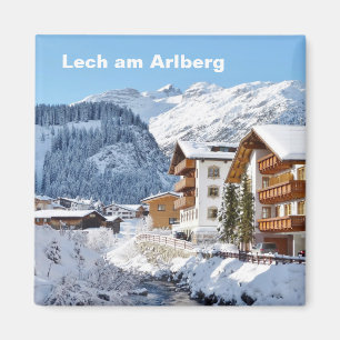 Lech am Arlberg in Oostenrijk - Souvenirmagneet Magneet