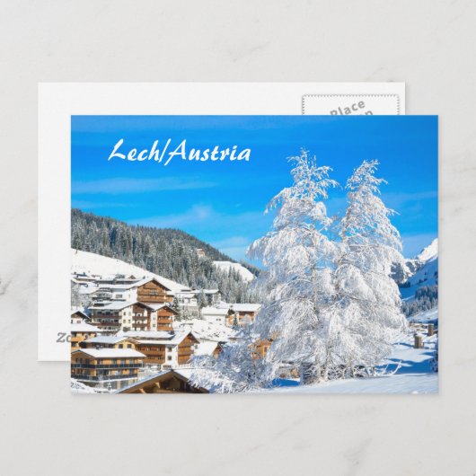 Lech am Arlberg in Oostenrijk Vorarlberg Briefkaart (Voorkant / Achterkant)