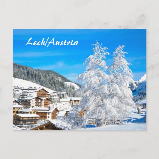 Lech am Arlberg in Oostenrijk Vorarlberg Briefkaart (Voorkant)