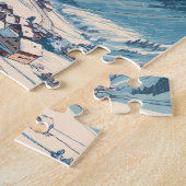 Lech am Arlberg Oostenrijk Illustratie Reizen Kuns Legpuzzel (Zijkant)