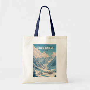 Lech am Arlberg Oostenrijk Illustratie Reizen Kuns Tote Bag