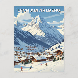 Lech am Arlberg Oostenrijk Reizen Briefkaart