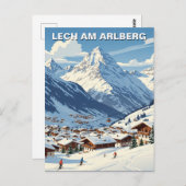 Lech am Arlberg Oostenrijk Reizen Briefkaart (Voorkant / Achterkant)
